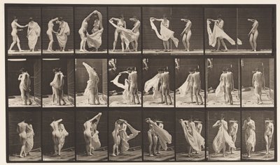 صحن 429. المرحاض ؛ نموذجان ، 1 Disrobing 8 ، 1872-1885 بواسطة ايدويرد مويبريدج