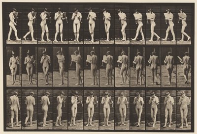 Plate 46. Walking, Flirting a Fan, and Turning Around بواسطة ايدويرد مويبريدج