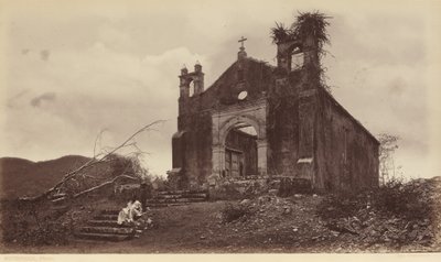 أطلال كنيسة سان ميغيل، بنما، 1877 (صورة فوتوغرافية) بواسطة ايدويرد مويبريدج