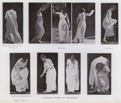 The Human Figure in Motion: Various phases of movement (b/w photo) بواسطة ايدويرد مويبريدج