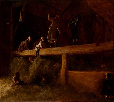 في Hayloft ، c.1878 بواسطة ايستمان جونسون