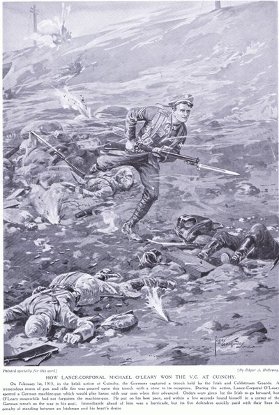 كيف فاز لانس العريف أوليري بشهادة VC في Clinchy February 1915 بواسطة إدغار ألفريد هولواي