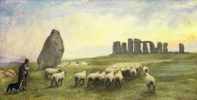 العودة إلى الوطن ، ستونهنج ، ويلتشير ، 1891 بواسطة إدغار باركلي