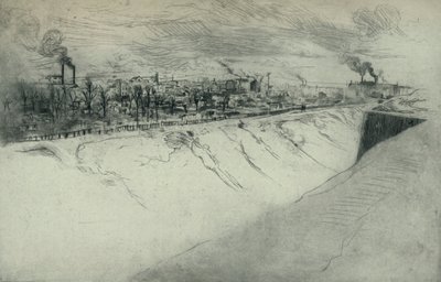 ينظر إلى القديس أوين من تحصينات باريس ، 1915 بواسطة إدغار شاهين