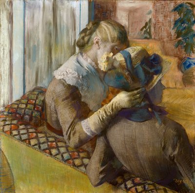 في Milliners ، 1881. بواسطة إدغار ديغا