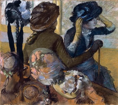 في Milliners ، 1882 بواسطة إدغار ديغا