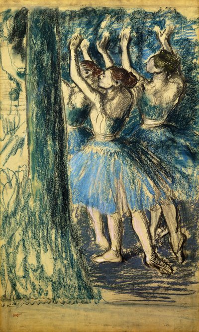 الراقصون في المشهد ؛ Danseuses en Scene ، ج. 1898 بواسطة إدغار ديغا