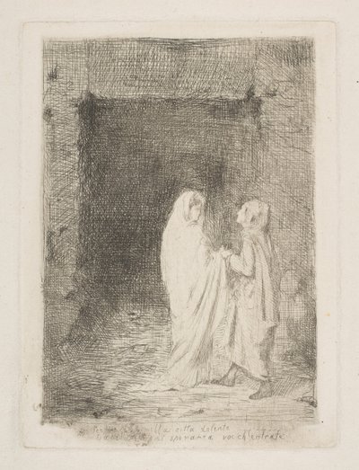 دانتي وفيرجيل ، 1857. بواسطة إدغار ديغا