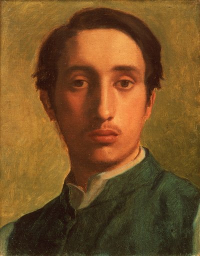 ديغا في سترة خضراء ، 1856 (زيت على قماش) بواسطة إدغار ديغا
