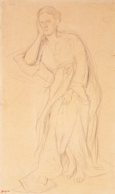 Eugenie Fiocre ، دراسة عن Mlle Fiocre في الباليه المصدر ، c.1867 بواسطة إدغار ديغا