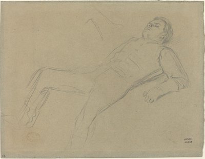 Fallen Jockey (دراسة عن "Scene from the Steeplechase: The Fallen Jockey") بواسطة إدغار ديغا