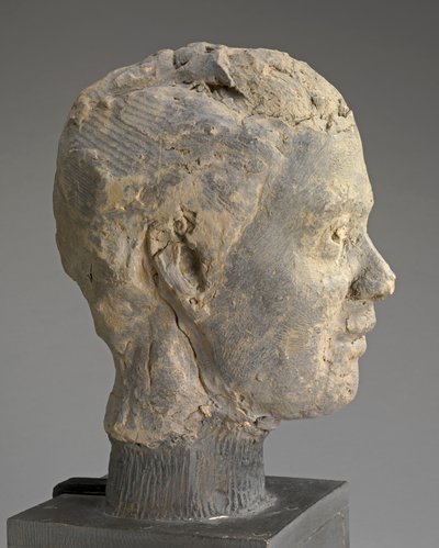 رئيس ، دراسة لصورة السيدة سال ، حوالي عام 1892 (الطين ، المحرك المعدني ، على قاعدة خشبية) بواسطة إدغار ديغا