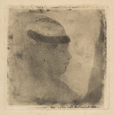 رأس امرأة في الملف الشخصي ، 1879-1880. بواسطة إدغار ديغا