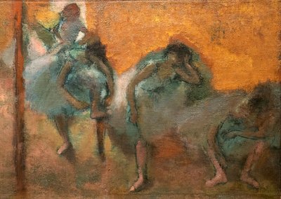 الراقصات المنزلية (التفاصيل). حوالي 1900-1905. زيت على قماش. بواسطة إدغار ديغا