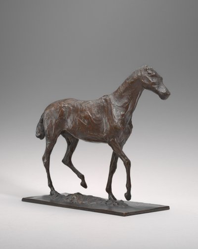 المشي على الخيول ، الشمع الأصلي ربما في أوائل سبعينيات القرن التاسع عشر ، يلقي ج. 19201921. بواسطة إدغار ديغا