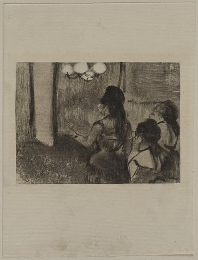 في الصالون ، ج. 1880. بواسطة إدغار ديغا
