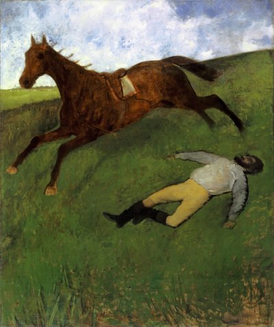 جوكي مصاب ، 1896-1898 بواسطة Edgar Degas