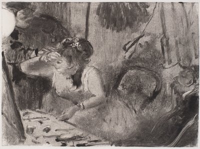 العلاقة الحميمة ، ج. 1877-80 (نوع أحادي باللون الأسود) بواسطة إدغار ديغا