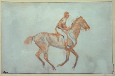 جوكي في كانتر ، c.1881 بواسطة إدغار ديغا