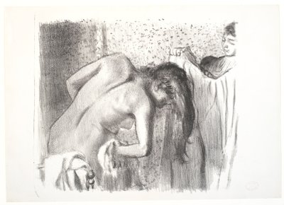 الخروج من الحمام (لوحة كبيرة) بواسطة إدغار ديغا