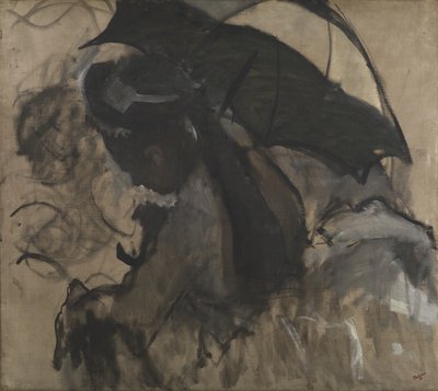 سيدة بمظلة ، 1870-1872 بواسطة إدغار ديغا