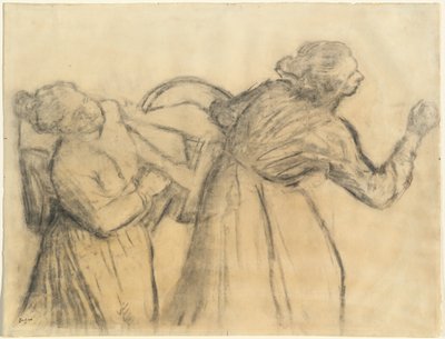 مغسلة تحمل الكتان ، ج. 18851895. بواسطة إدغار ديغا