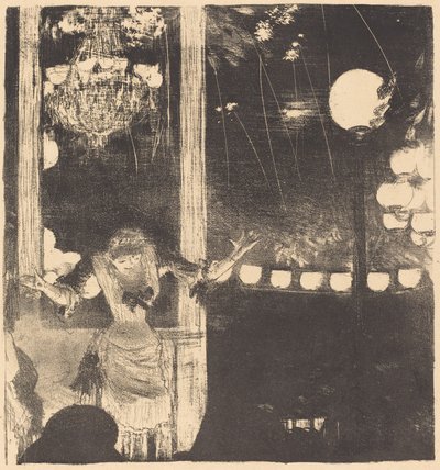 Mademoiselle Bécat في مقهى السفراء إلى السفراء: Mlle Bécat ، ج. 1877. بواسطة إدغار ديغا