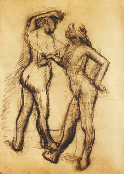 دراسة عارية بواسطة Edgar Degas