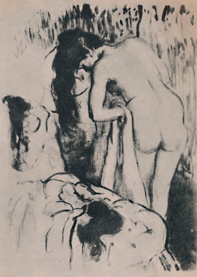خلع الملابس امرأة عارية ، ج. 1890 ، 1946. بواسطة إدغار ديغا