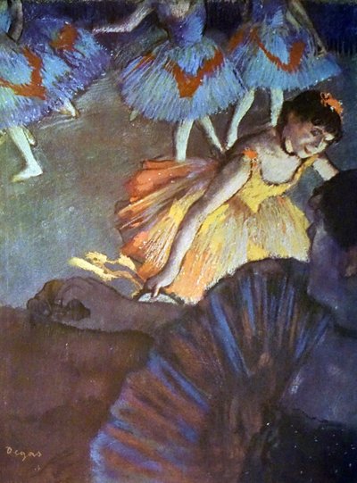 لوحة بعنوان A Ballet Seen from a Opera Box بواسطة Edgar Degas بواسطة إدغار ديغا
