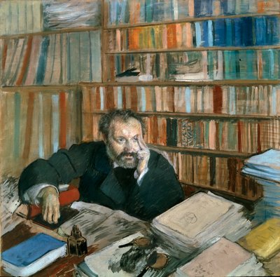 صورة لكاتب وناقد فني إدموند دورانتي (1833-1880). رسم إدغار ديغا (1834-1917) بواسطة إدغار ديغا