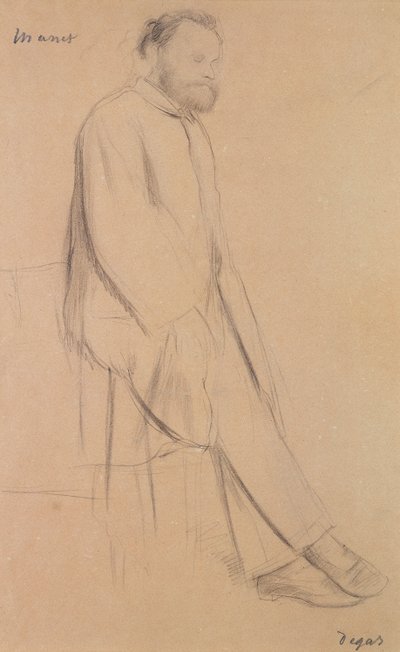 صورة إدوارد مانيه (1832-1883) بواسطة إدغار ديغا