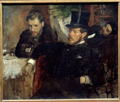 صور للمهندسين Jeantaud (1840-1906) ، Livert and Laine (1841-1888) ، أصدقاء الفنان لوحة رسم إدغار ديغا (1834-1917) 1871 صن. 0،38x0،47 م باريس ، متحف دورسيه بواسطة إدغار ديغا