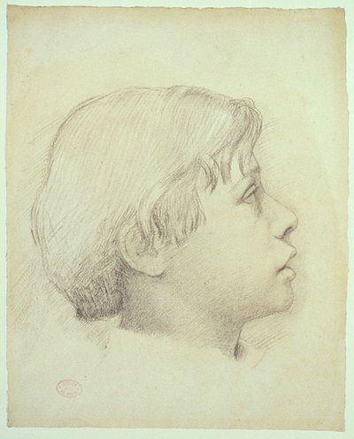 رينيه دي جاس ، 1855 (طباشير أسود على ورق عاجي) بواسطة إدغار ديغا