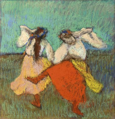الراقصون الروس (Danseuses Russes) par ديغا ، إدغار (1834-1917). باستيل على ورق ، الحجم: 63x60،8 ، حوالي 1899 ، مجموعة خاصة بواسطة إدغار ديغا