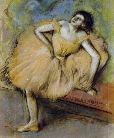 راقصة جالسة ، ج 1894 بواسطة إدغار ديغا