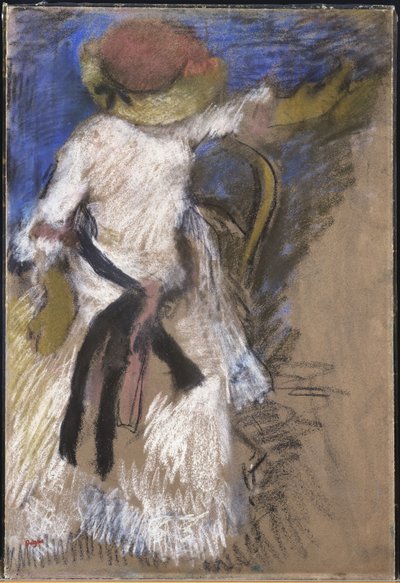 امرأة جالسة في ثوب أبيض ، c.1888-92 بواسطة إدغار ديغا