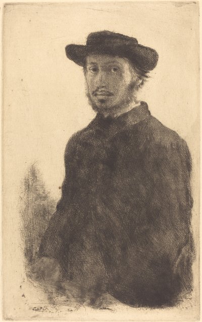 بورتريه ذاتي إدغار ديغا ، 1857. بواسطة إدغار ديغا
