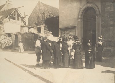 مشهد الشارع ، La-Queue-en-Brie Val-de-Marne ، كاليفورنيا. 1896. بواسطة إدغار ديغا