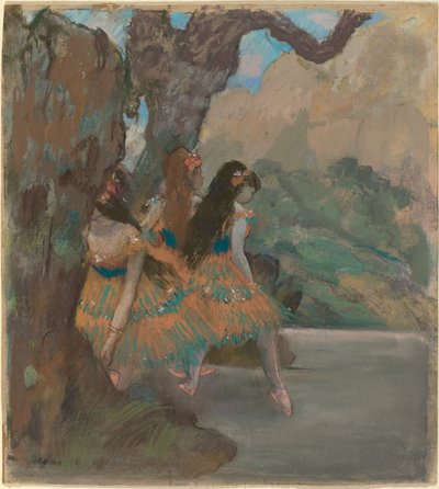 الراقصون الباليه ، 1877 (الباستيل والغواش على النمط الأحادي) بواسطة إدغار ديغا