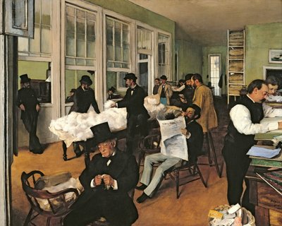 The Cotton Exchange ، نيو اورليانز بواسطة إدغار ديغا