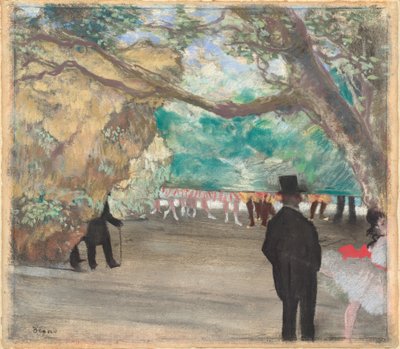 الستارة ، ج. 1880. بواسطة إدغار ديغا
