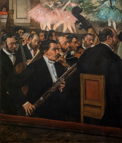 أوركسترا الأوبرا. 1870. زيت على قماش. بواسطة إدغار ديغا