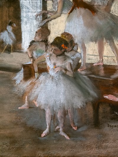 رقصة الرقص (تفصيل). حوالي عام 1876. باستيل على ورق لاصق على ورق مقوى. بواسطة إدغار ديغا