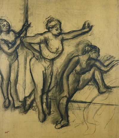 ثلاثة راقصين في يوتارز. ثلاثة راقصات في المايوه 1903 بواسطة إدغار ديغا