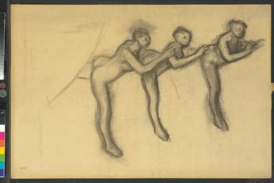 ثلاثة راقصات في لباس ضيق ، 1895-1900 بواسطة إدغار ديغا
