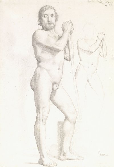 دراستان أكاديميتان لرجل ، ج 1856 بواسطة إدغار ديغا