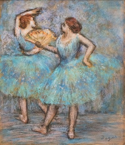 راقصان. حوالي عام 1905. باستيل على ورق مقوى. بواسطة إدغار ديغا