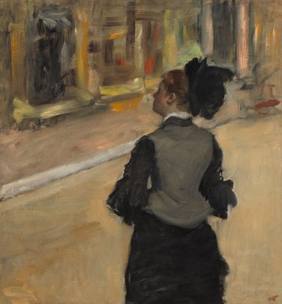 امرأة ينظر إليها من الخلف (زيارة المتحف) ، 1879-85 بواسطة Edgar Degas