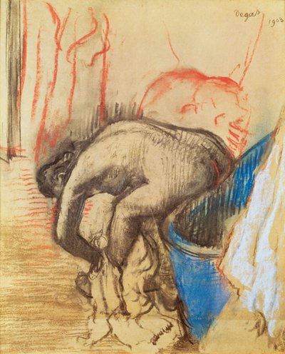 Woman drying her left leg بواسطة إدغار ديغا